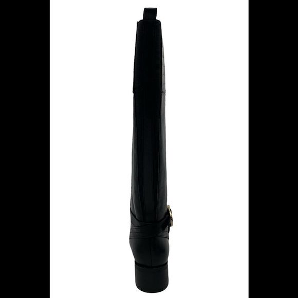 Marc Fisher Wide Calf Leather Tall Shaft Boots Hailin Black - Wide - Picture 4 of 5